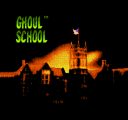 Ghoul School (USA) Title Screen